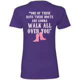 PTHS Pink Boots Ladies Relaxed Tee