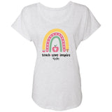 Teach Love Inspire Flutter Sleeve Tee