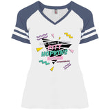PTHS Retro Vibes Stripped V-neck Tee