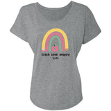 Teach Love Inspire Flutter Sleeve Tee