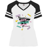 PTHS Retro Vibes Stripped V-neck Tee