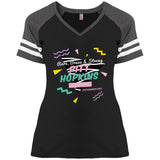 PTHS Retro Vibes Stripped V-neck Tee