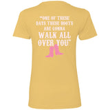 PTHS Pink Boots Ladies Relaxed Tee