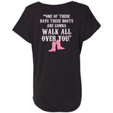 PTHS Pink Boots Flutter Sleeve Tee