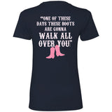 PTHS Pink Boots Ladies Relaxed Tee