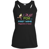 Personalized 'I Play Tennis For' Ladies Tank