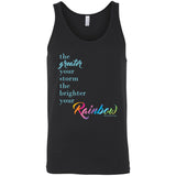 Weather the Storm Rainbow Unisex Tank