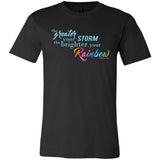 Weather the Storm Rainbow Unisex Tee