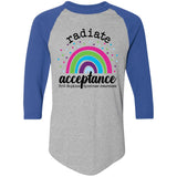 Radiate Acceptance Unisex Raglan Tee (PTHS)