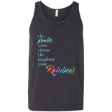 Weather the Storm Rainbow Unisex Tank
