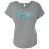 RareiTees Ladies' Triblend Flutter Sleeve Tee