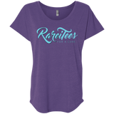 RareiTees Ladies' Triblend Flutter Sleeve Tee