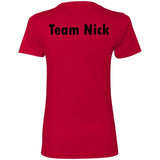 Team Nick Ladies Fitted Tee