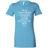 Best Teachers Ladies Fitted Tee