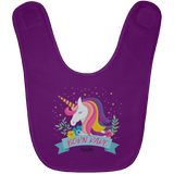 Unicorn Born Rare Baby Bib