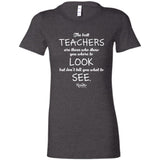 Best Teachers Ladies Fitted Tee