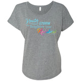Weather the Storm Rainbow Flutter Sleeve Tee