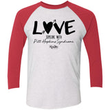 Love Someone with Pitt Hopkins Raglan Tee