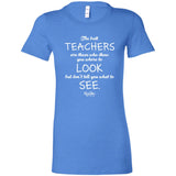 Best Teachers Ladies Fitted Tee