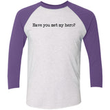 Pitt Hopkins Definition of a Hero Unisex Raglan Tee