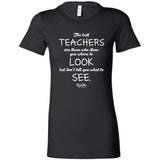 Best Teachers Ladies Fitted Tee