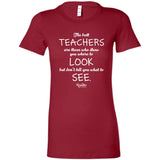 Best Teachers Ladies Fitted Tee