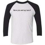 Pitt Hopkins Definition of a Hero Unisex Raglan Tee