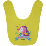 Unicorn Born Rare Baby Bib