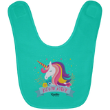 Unicorn Born Rare Baby Bib