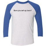 Pitt Hopkins Definition of a Hero Unisex Raglan Tee