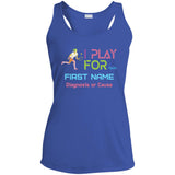 Personalized 'I Play Tennis For' Ladies Tank