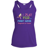 Personalized 'I Play Tennis For' Ladies Tank