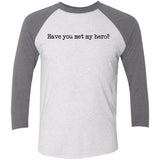 Pitt Hopkins Definition of a Hero Unisex Raglan Tee
