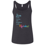 Weather the Storm Rainbow Ladies Tank