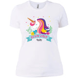 Unicorn Born Rare Ladies Tee