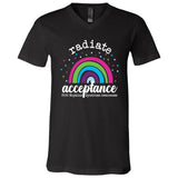 Radiate Acceptance Unisex V-neck Tee (PTHS)