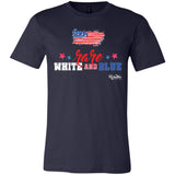 Rare, White and Blue (Flag) Unisex Tee