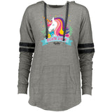 Unicorn Born Rare Ladies Hooded Pullover