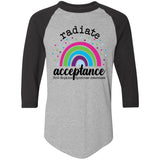 Radiate Acceptance Unisex Raglan Tee (PTHS)