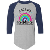 Radiate Acceptance Unisex Raglan Tee (PTHS)