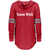 Team Nick Ladies Hooded Pullover