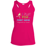 Personalized 'I Play Tennis For' Ladies Tank