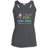 Personalized 'I Play Tennis For' Ladies Tank