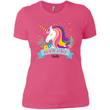 Unicorn Born Rare Ladies Tee