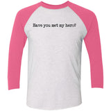 Pitt Hopkins Definition of a Hero Unisex Raglan Tee