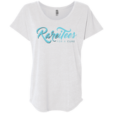 RareiTees Ladies' Triblend Flutter Sleeve Tee