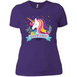 Unicorn Born Rare Ladies Tee