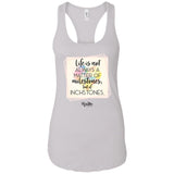 Life is a Matter of Inchstones Ladies Tank