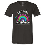 Radiate Acceptance Unisex V-neck Tee (PTHS)