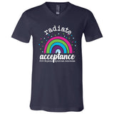 Radiate Acceptance Unisex V-neck Tee (PTHS)
